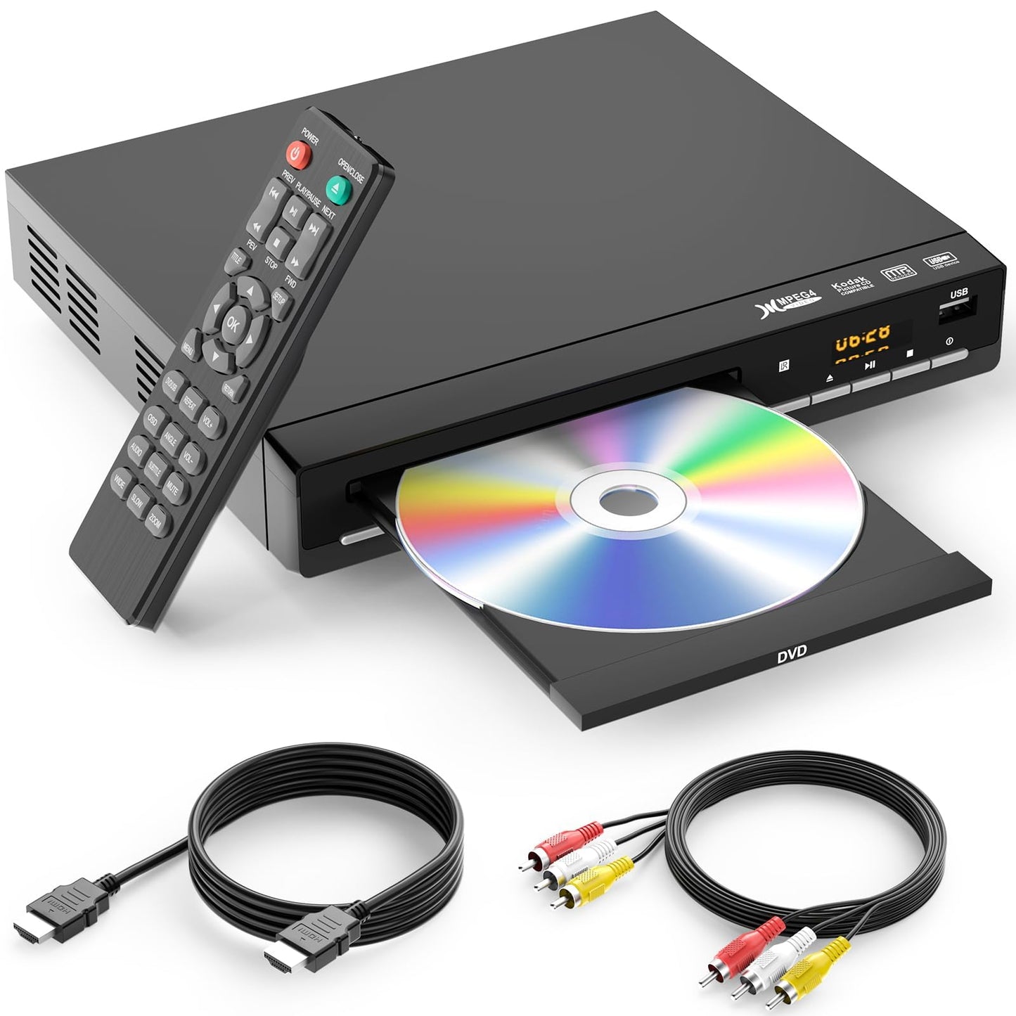WSJSYH DVP-608 1920x1080 1 HDMI CD/DVD Player