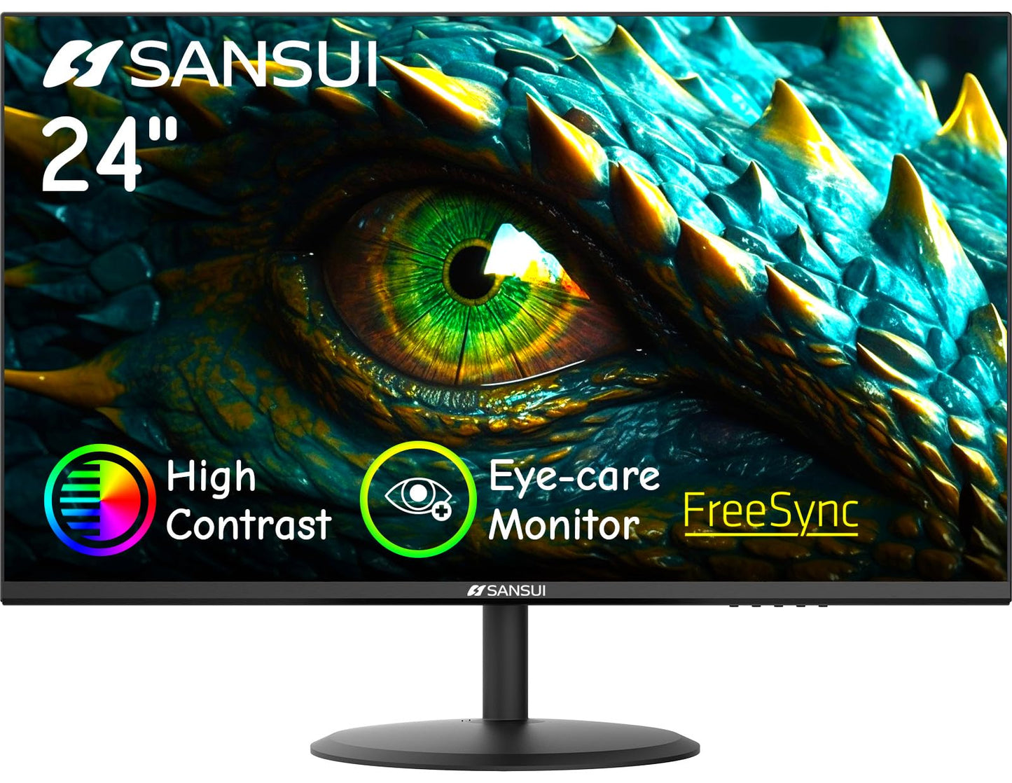 SANSUI 23.8 Inches ES-24X5AL FHD 1080p 75 Hz LCD Monitor