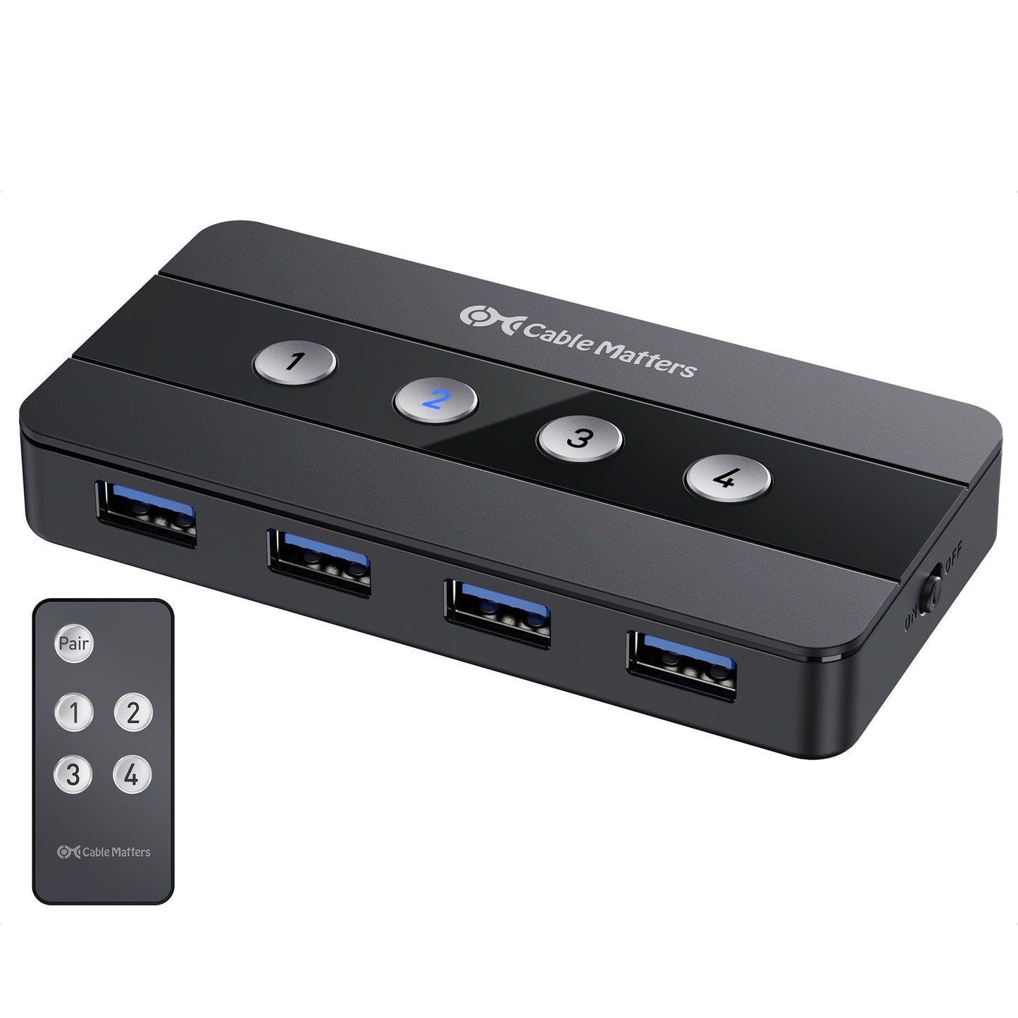 Cable Matters 4-Port USB 3.0 Switch 5V DC Manual 10A IP54