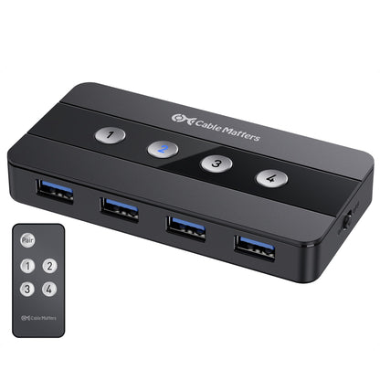 Cable Matters 4-Port USB 3.0 Switch 5V DC Manual 10A IP54