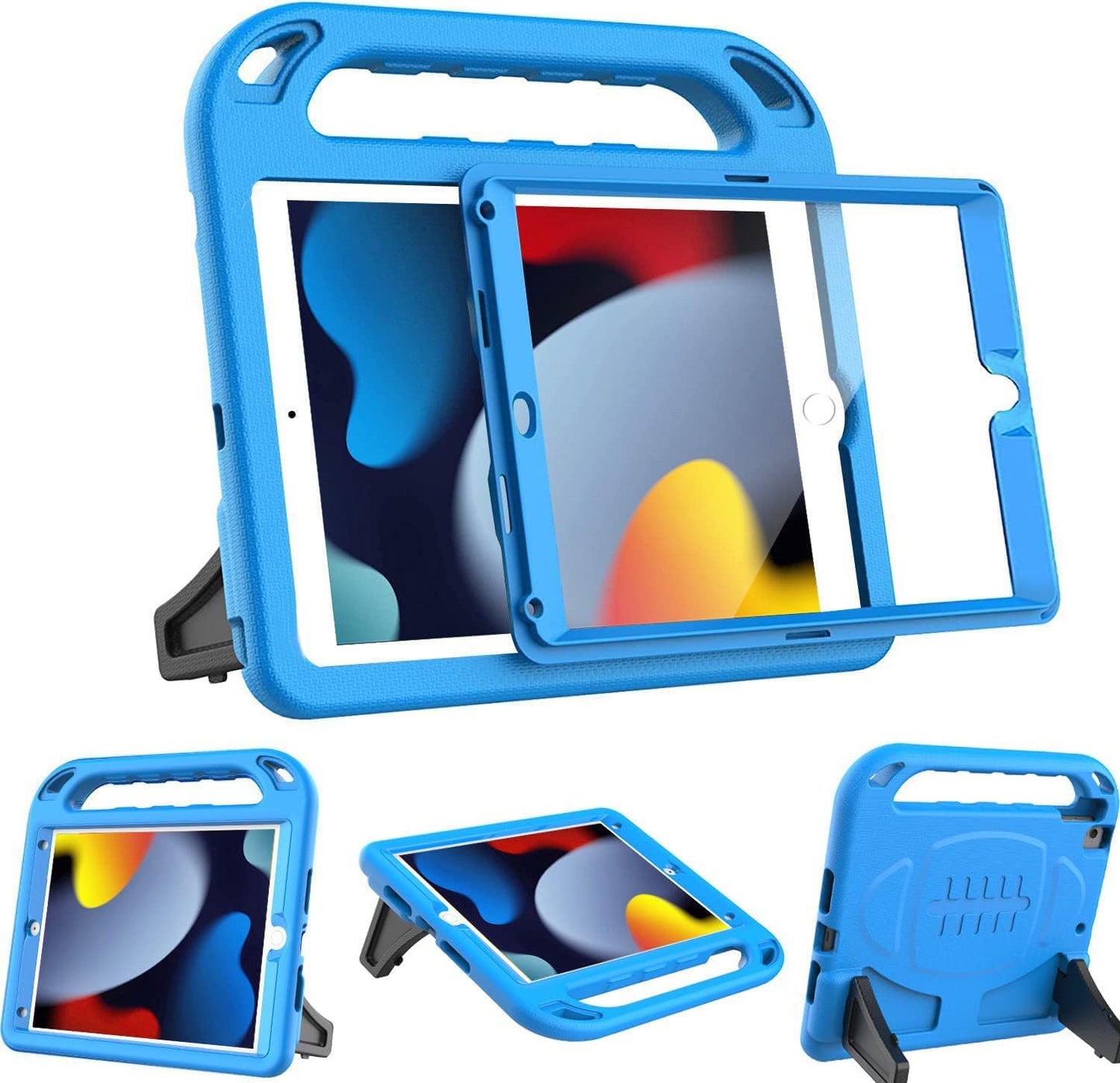 BMOUO 10.2 Inch iPad 9th/8th/7th Generation Case with Built-in Screen Protector