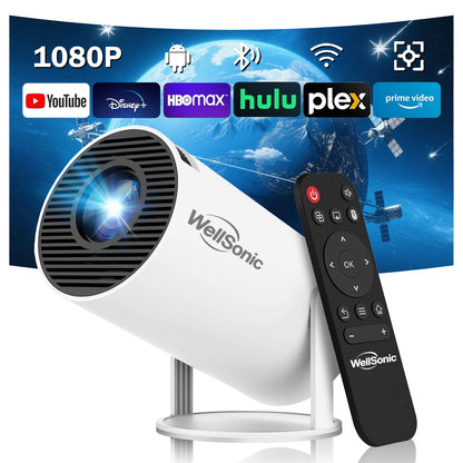 WellSonic 5.27" Mini Projector Hy300 Pro 1280 x 720 200 ANSI LED Portable