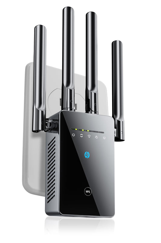 Uppoon 2026 WiFi Extender Model UPT-14770 14770 Sq.Ft. Range Black