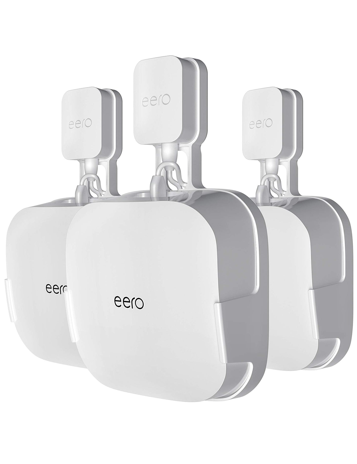 COOLWUFAN 3 Count TE007_eero_pro6_mount_3P Wall Mount Holder for eero Pro 6/6E Tri-Band WiFi 6 System