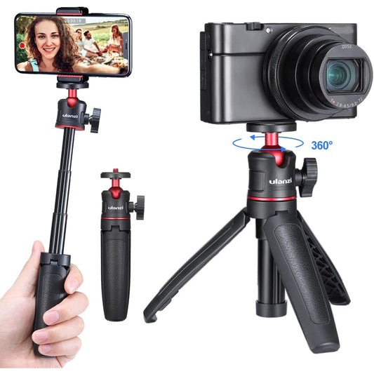 ULANZI 4.7 Inches MT-08 Tripod Lightweight Mini Selfie Stick Stand