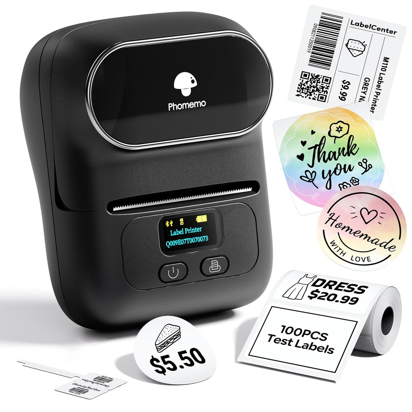 Phomemo 2" M110 203dpi Portable Thermal Label Maker