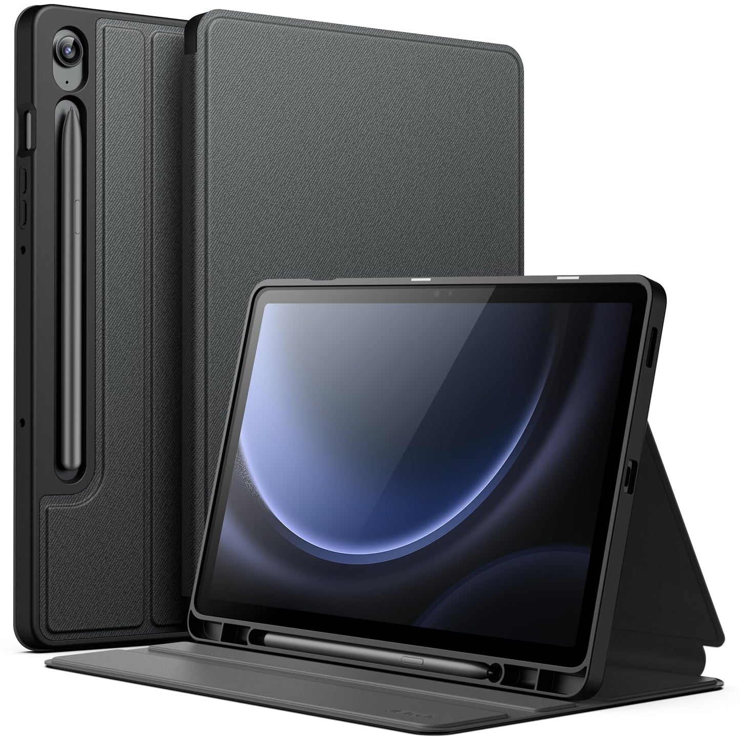 JETech 10.9-Inch Case for Samsung Galaxy Tab S10 Lite / S10 FE / S9 FE Model 3380-, Case Type: Soft, Material: Thermoplastic Polyurethane, Black