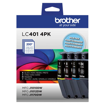 Brother Standard Yield LC4014PKS Ink Cartridges 4-Pack Black, Cyan, Magenta, Yellow