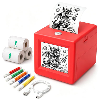 Leapom 2.24" Ai Sticker Printer Ai-sticker-printer-kid 203 DPI Black and White Thermal Printer