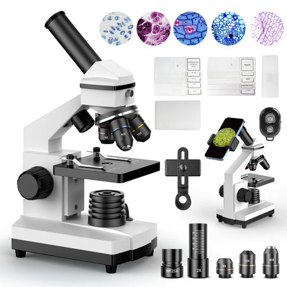 PalliPartners 5.71"L x 3.94"W x 9.84"H SWXWJ-1 2000x 240 Volts LED Compound Microscope