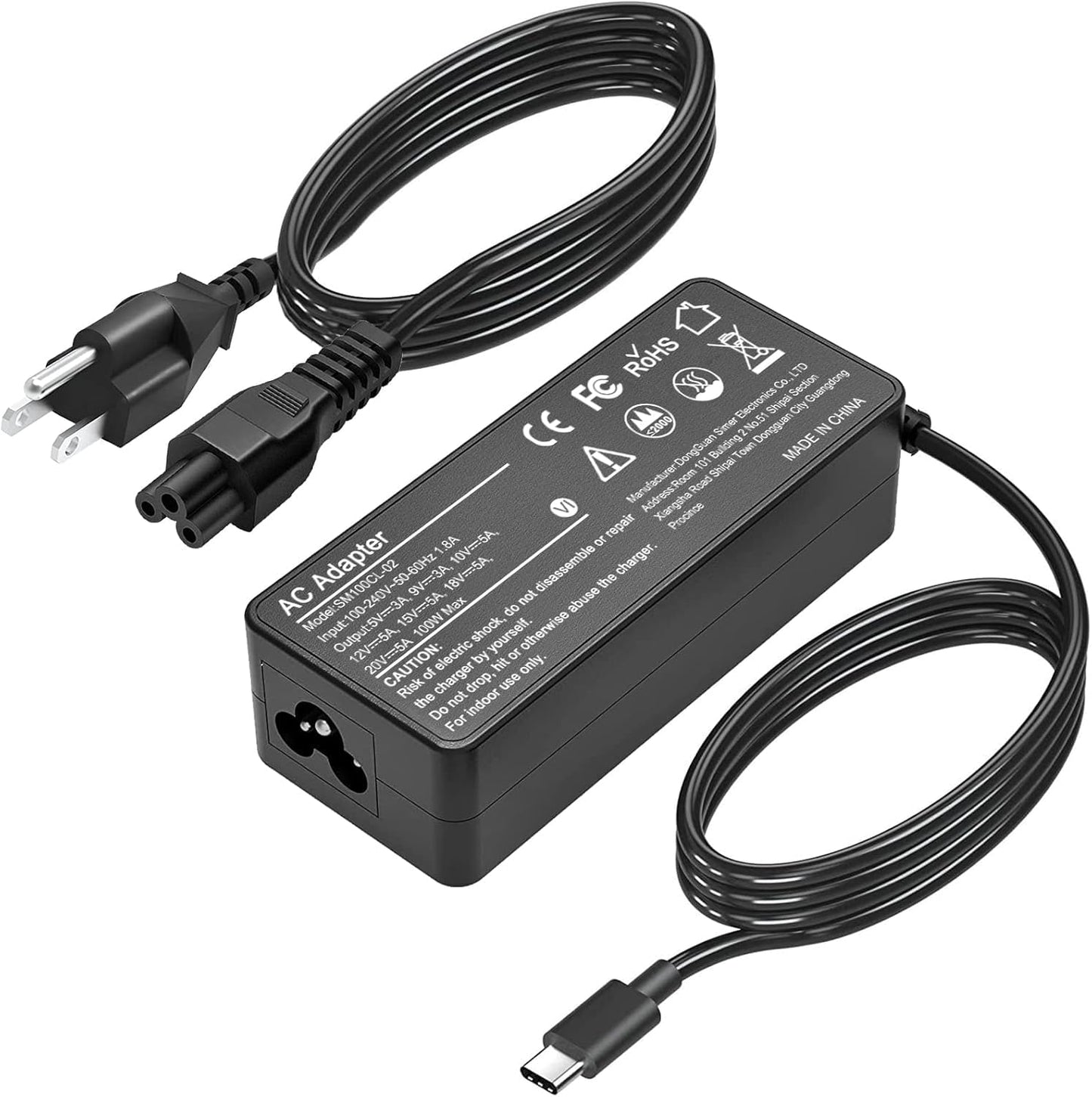 ELECBRAiN 100W USB-C Power Adapter SM100CL-02 AC Adapter