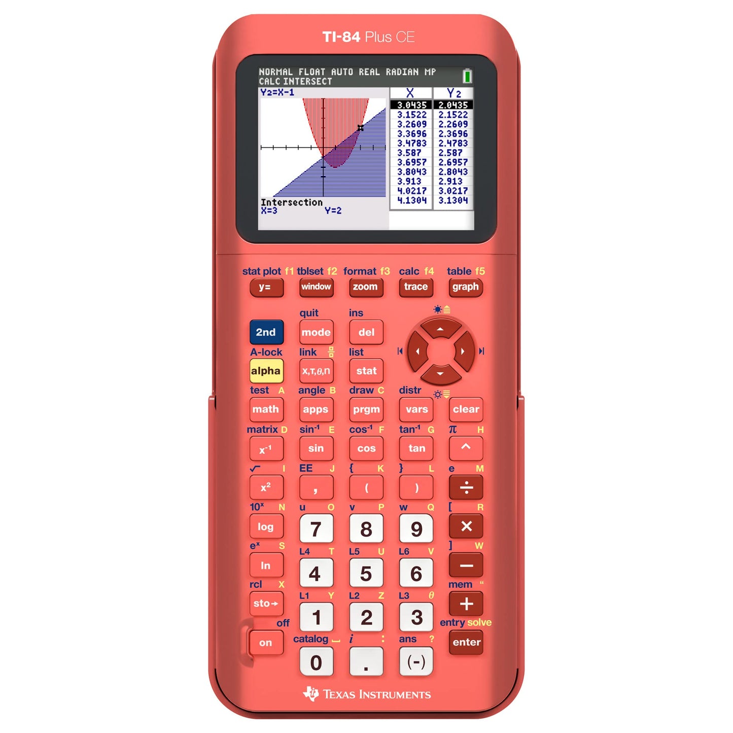 Texas Instruments 3.2 Inch TI-84 Plus CE 140 DPI LCD Graphing Calculator
