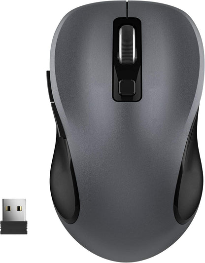 WisFox Wireless Mouse M01 2.4GHz Optical 1600 DPI (Grey)
