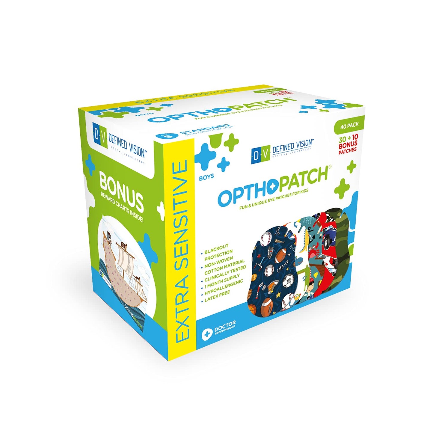 OPTHOPATCH 40 Count 793597750532 Adhesive Eye Patches for Children