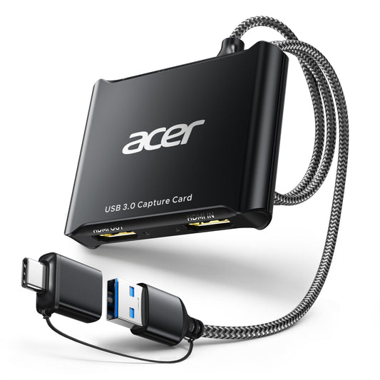 Acer OCB5B0 USB Video Capture Card 1080p 60Hz HDMI Input Microphone Compatible