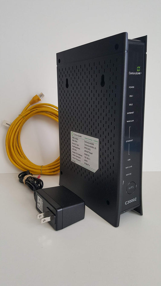 ZYXEL 1.0 Count C3000Z DSL Wi-Fi Modem 10 Mbps Upstream 8 Ports Black