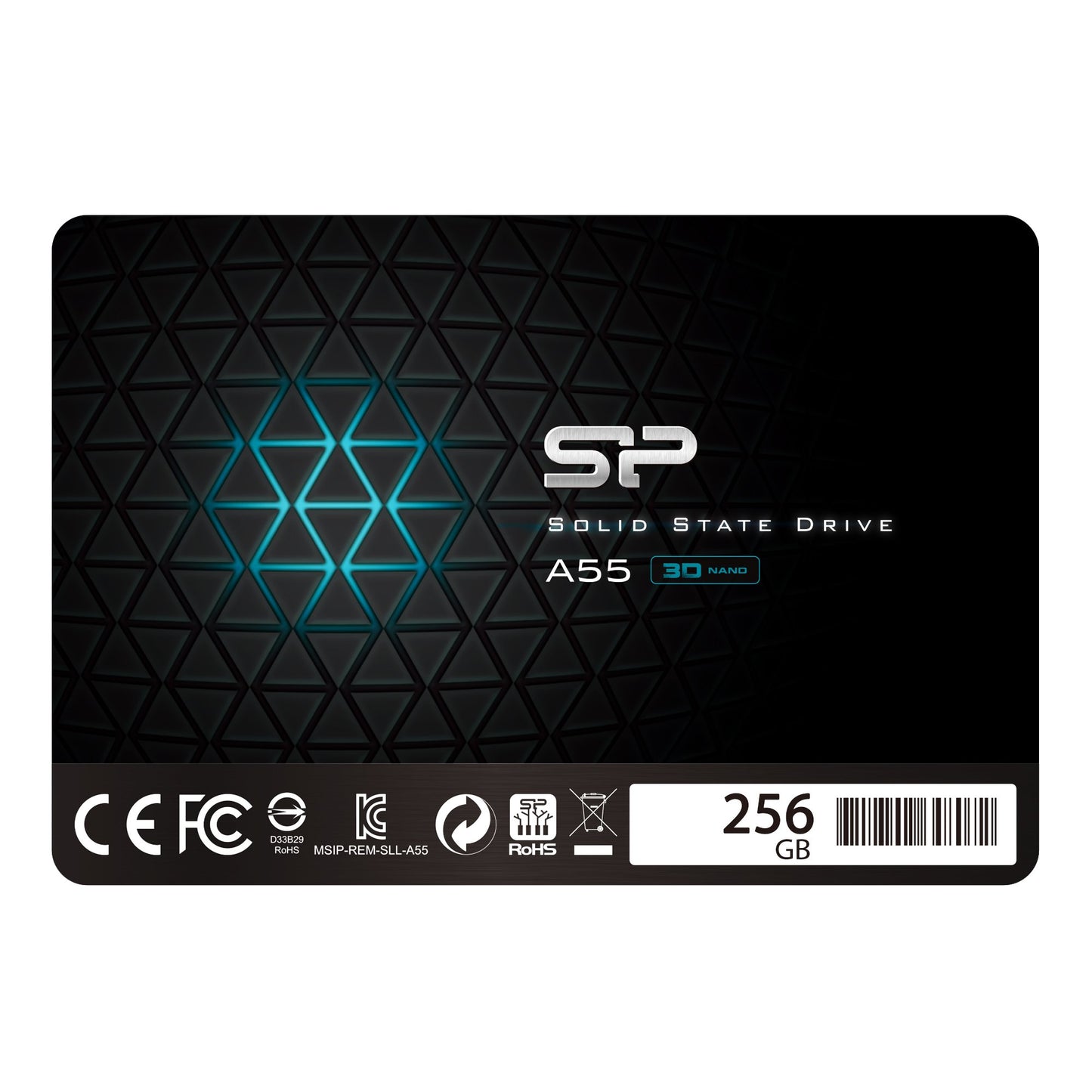 SP Silicon Power 256GB SU256GBSS3A55S25AH SATA III 2.5" Internal Solid State Drive