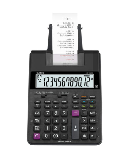 Casio 11.61" x 6.49" HR-170RC PLUS Printing Calculator LCD 12.9cm