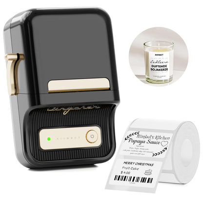 NIIMBOT B21 Portable Thermal Printer, Monochrome, 203 DPI, 1 Tray, Bluetooth Connectivity, Multifunction Printer