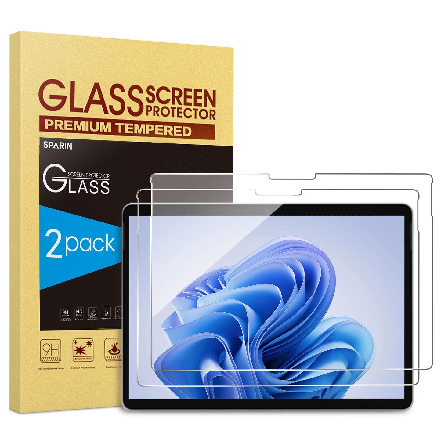 SPARIN 13 inch SPM- screen-surfaceprox 2p 9H Tempered Glass Screen Protector