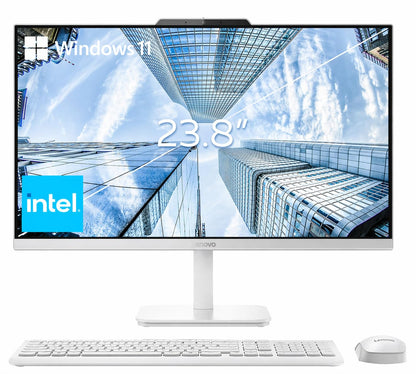 Lenovo 24in AIO PC A100 Intel N100 16GB DDR4 256GB SSD Wi-Fi 6