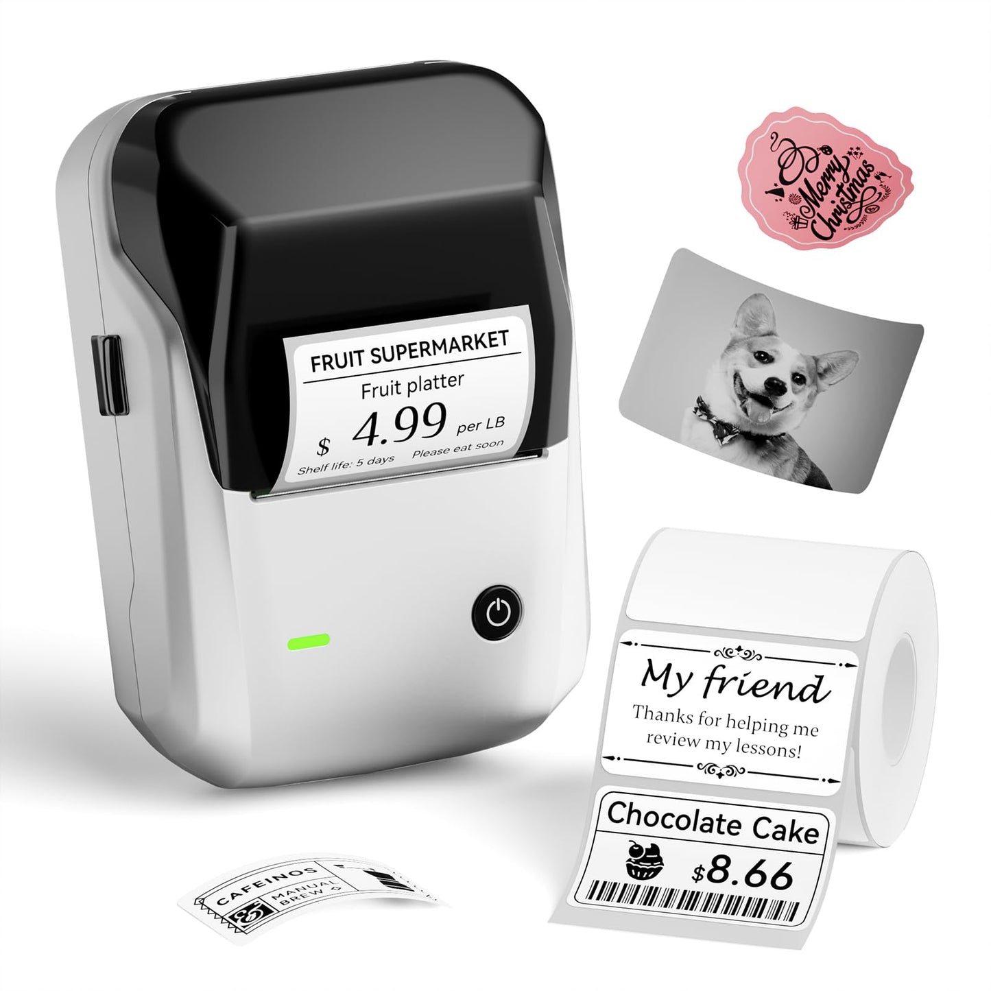 NIIMBOT 2 Inch SilverB1-0625-ZF Monochrome Thermal Portable Printer