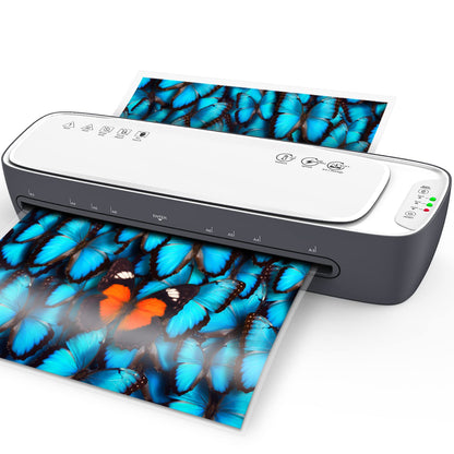Qfun 13-Inch Thermal Laminator 2-Roller System Portable A3 A4 A5 A6