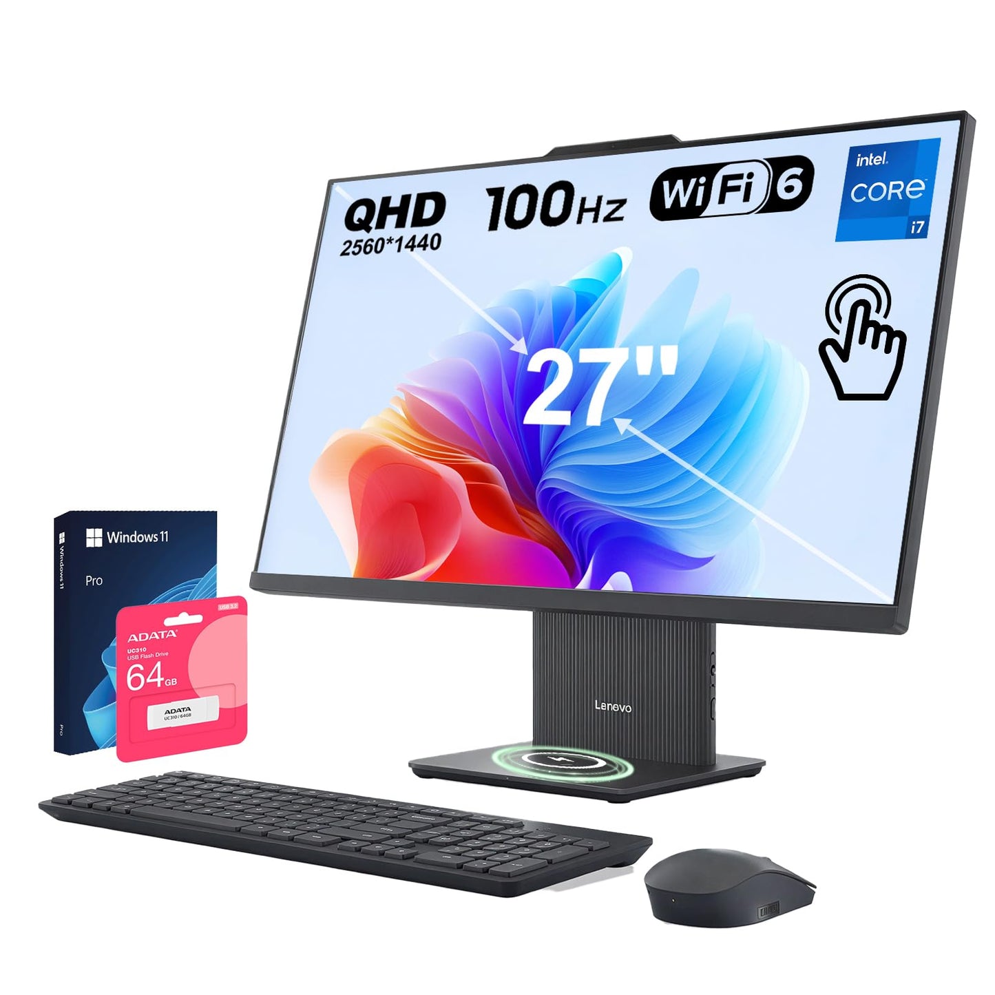 Lenovo 27" AIO 13620H 2560x1440 100Hz LCD All-in-One PC
