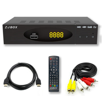 ZJBOX Digital Converter Box - 1080P ATSC Tuner Model F4E5CB845-71f5498721 with HDMI Output and USB Media Player
