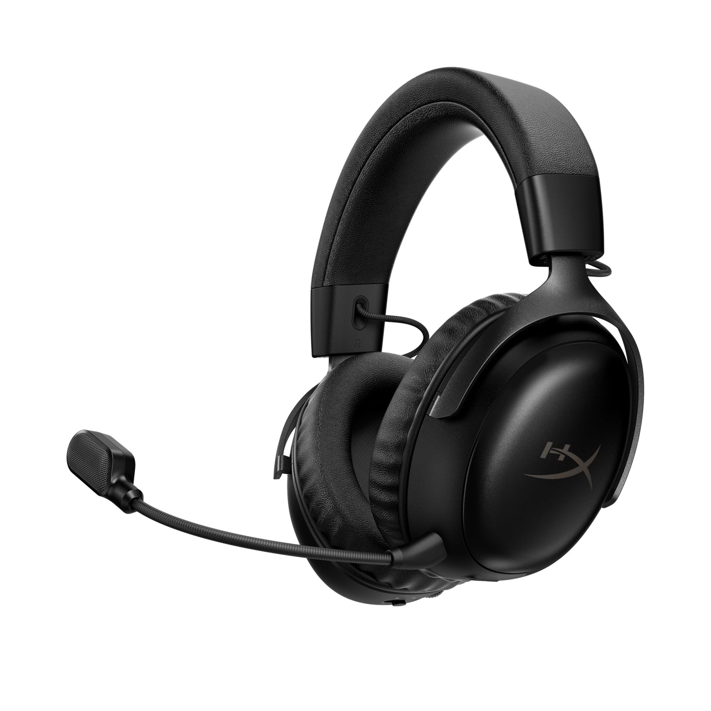 HyperX Wireless Headset A59YZAA, Bluetooth 5.0, 2.4GHz, Battery Life up to 120 Hours, 53mm Dynamic Drivers, Detachable Microphone – Black