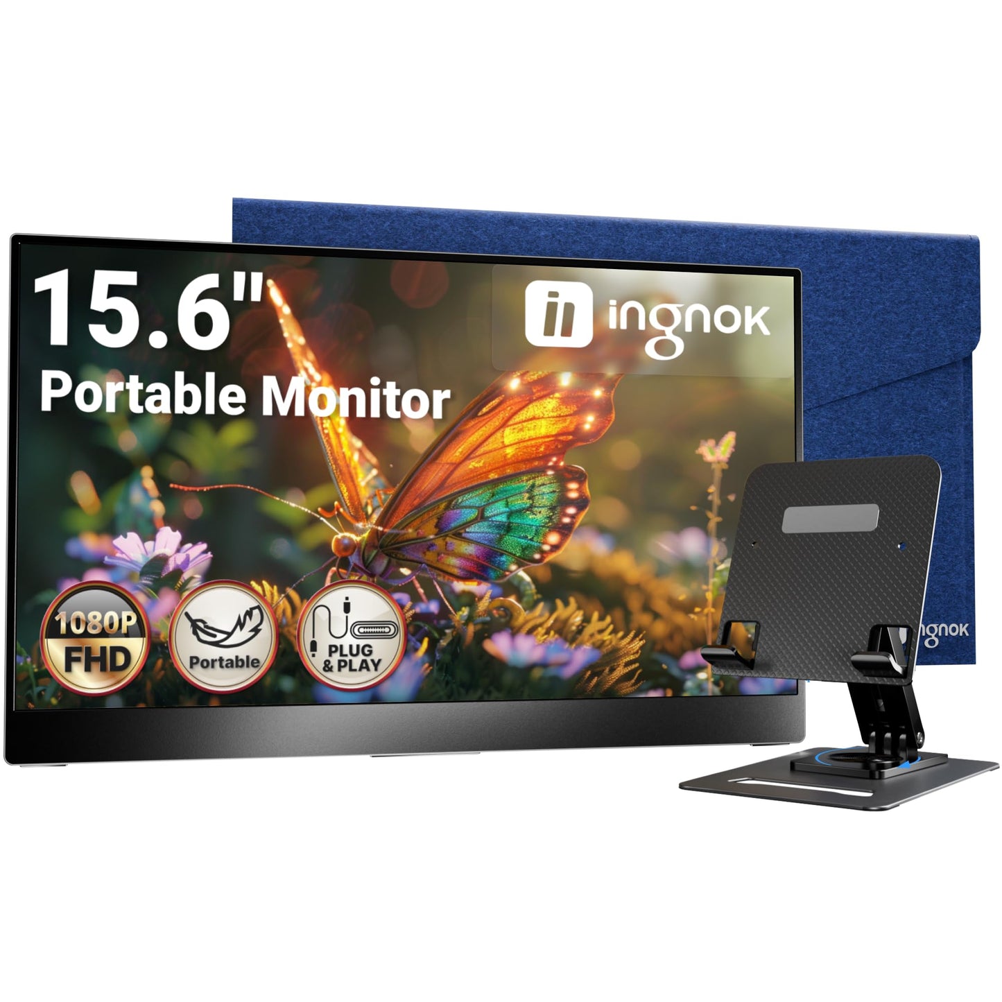 Ingnok 15.6 YN02D FHD 1080p 60Hz IPS Monitor