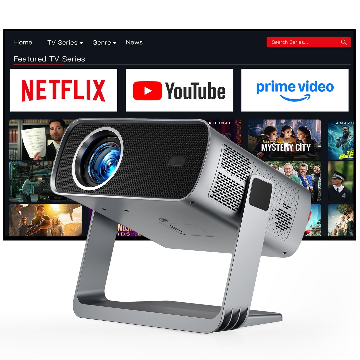 XuanPad S12 1.1 Throw Ratio 1080P 4K Decoding LCD Standard Projector