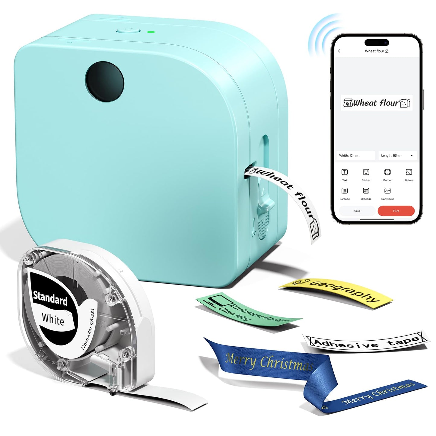 Phomemo A30 Portable Label Maker 300 DPI Monochrome Thermal Printer