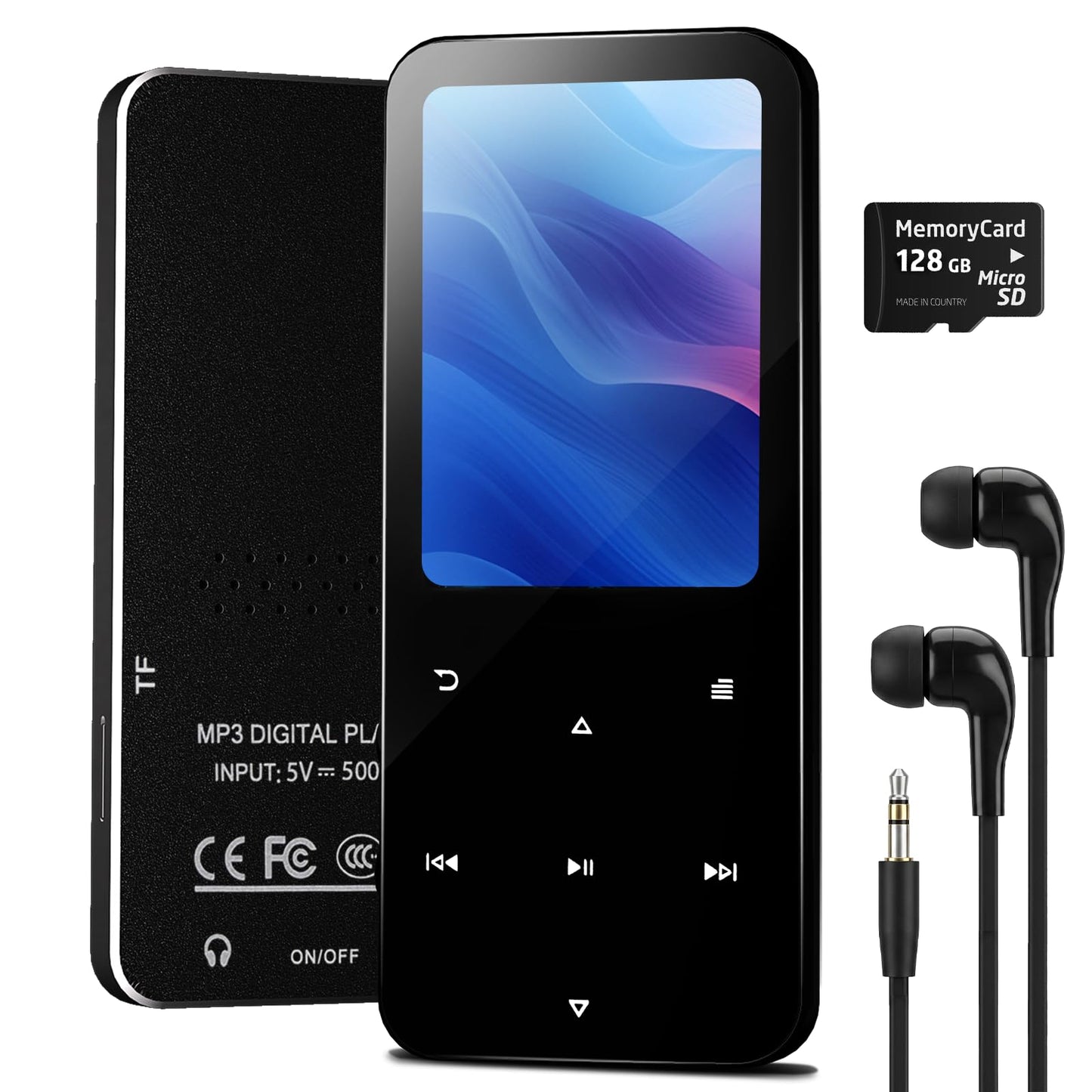 Picxiul 1.8-Inch PC-MP3-001 16GB MP3 Player with Bluetooth 5.2