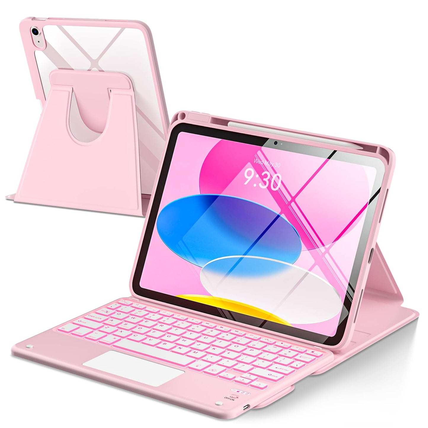 TaIYanG iPad Keyboard Case 11-inch A16 2025 & 10.9-inch 2022 Detachable Wireless Keyboard