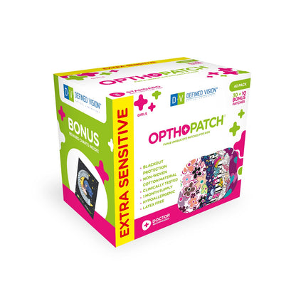 OPTHOPATCH 83mm X 57mm SG-40-2 Medical Eye Patches for Treatment of Amblyopia and Strabismus, 40 Count
