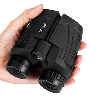 Occer 12x25 Compact Binoculars Model 888635 with 12x Magnification, Waterproof, Fully Multi-Coated, BAK-4 Prism, Adjustable Eyecups for Adults and Kids