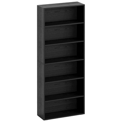 IRONCK 6-Shelf Bookcase 70.8"H Vintage Black Model Number 1032898