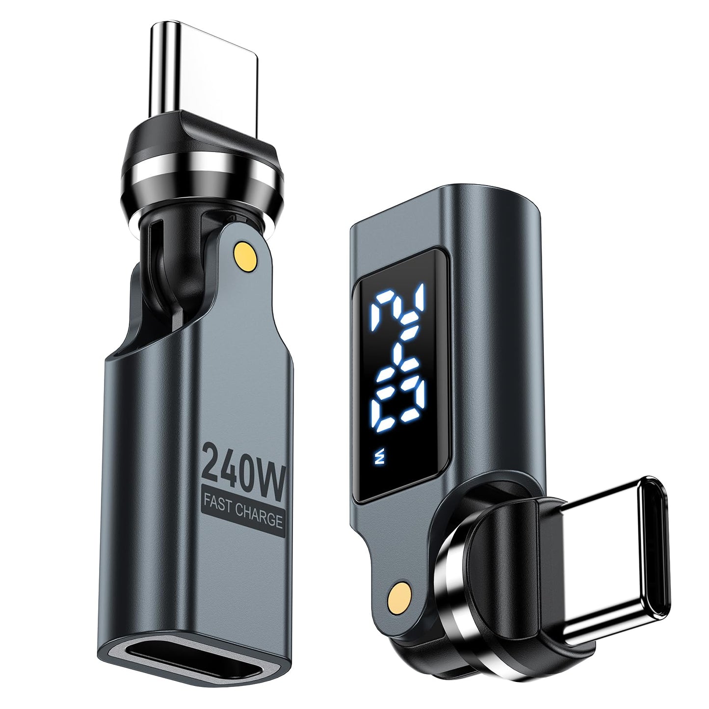 Aripps USB C Adapter 2-Pack - USB Type C - 2 Ports - 140 Volts - 5 Amps - Black