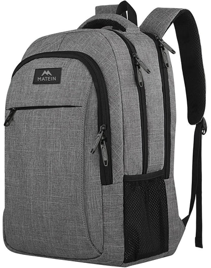 MATEIN 15.6 inch Lsg1004gryb1 Travel Laptop Backpack Water Resistant Grey