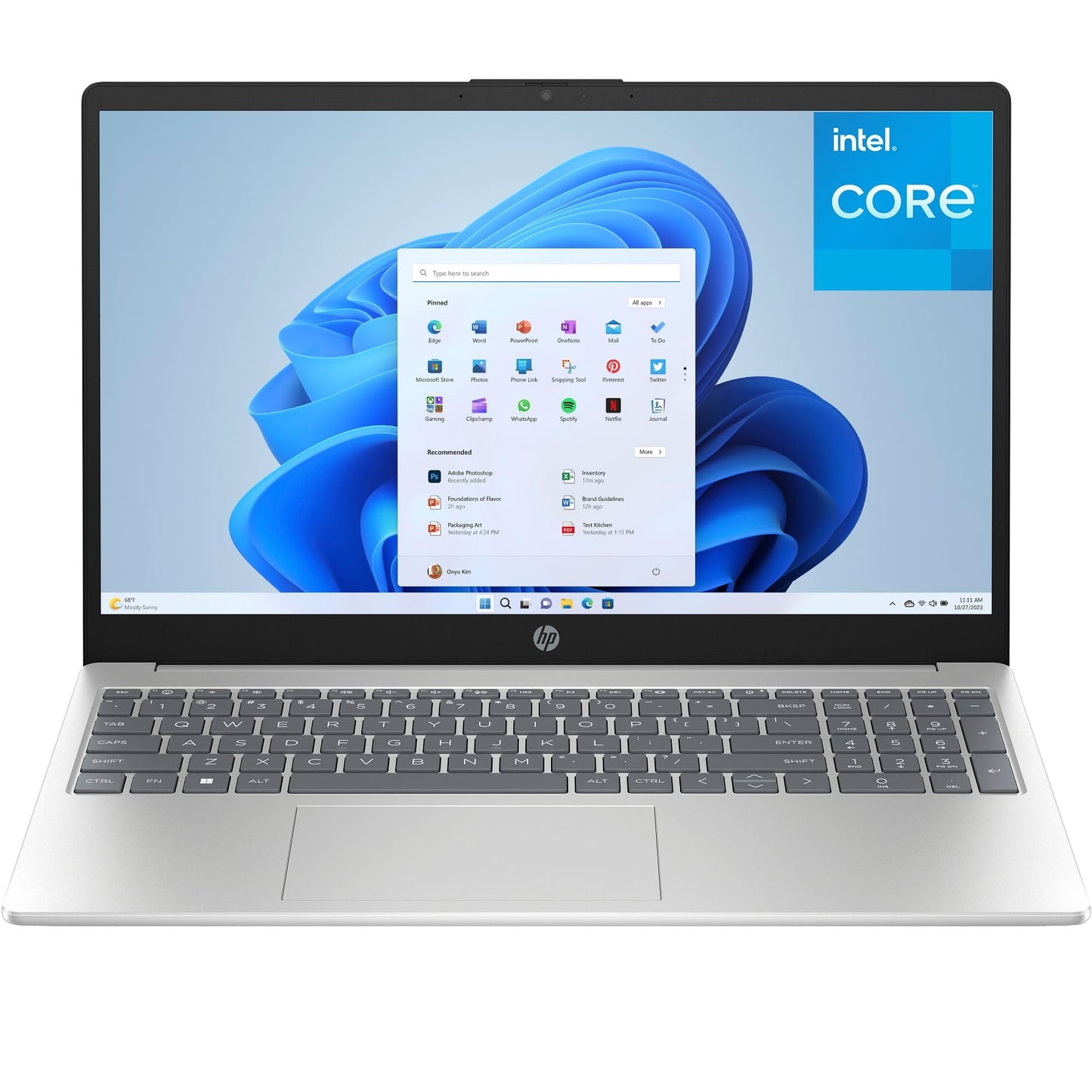 HP 15.6" Laptop 1920x1080 IPS 16GB DDR4 256GB SSD Intel N100