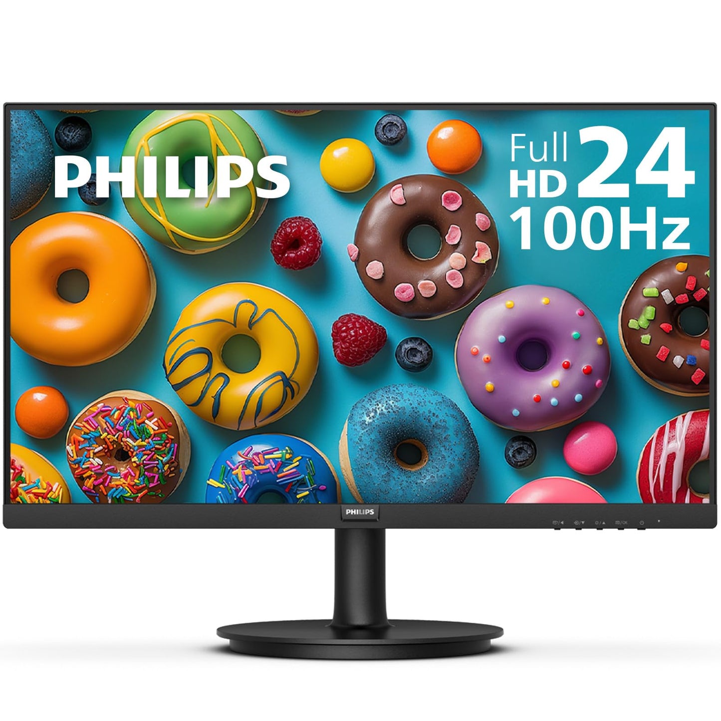 Philips 23.8 Inch 241V8LB FHD 1080p 100Hz VA LCD Monitor, VESA, HDMI 1, VGA 2