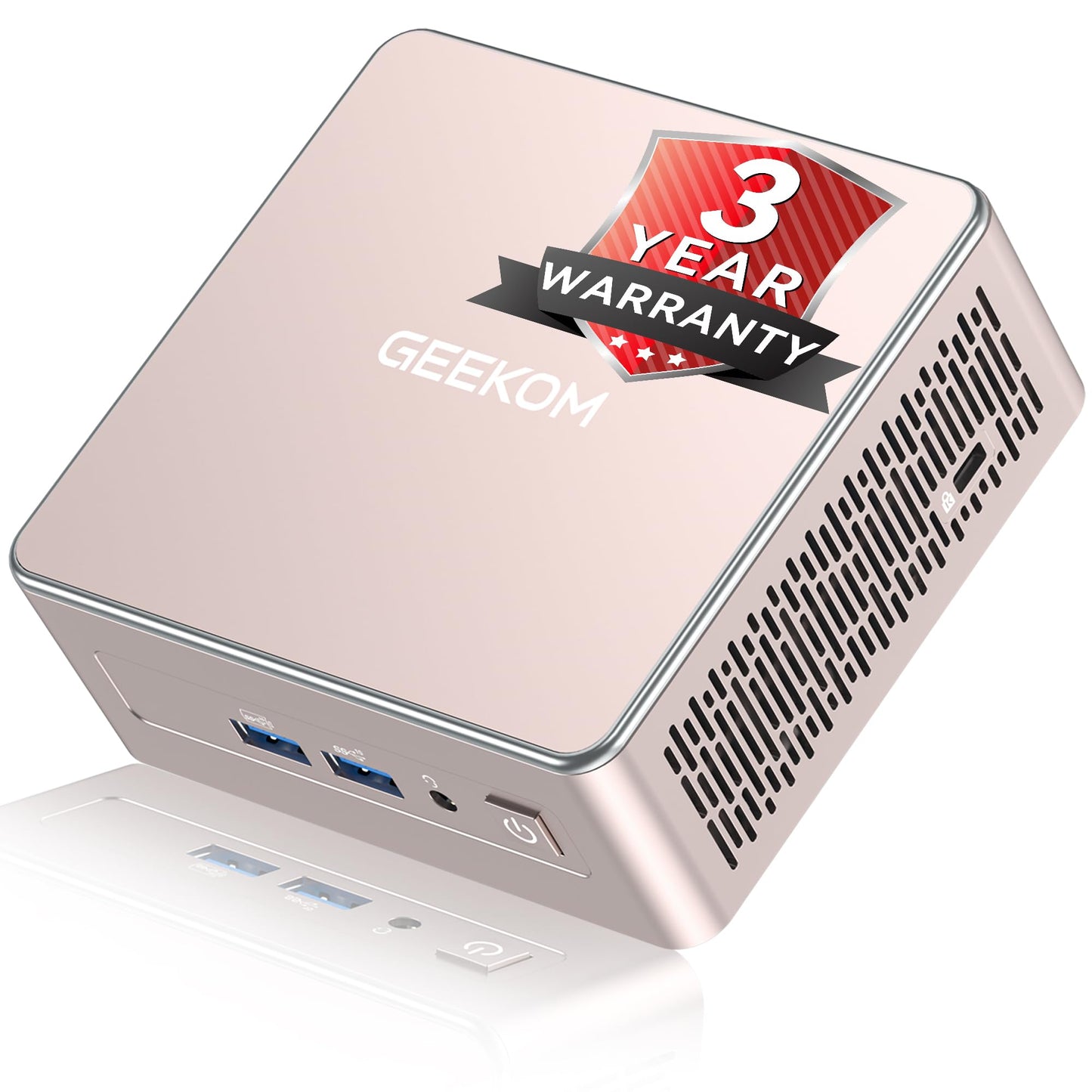 GEEKOM A5 Mini PC Ryzen 5 7430U 16GB RAM 512GB NVMe SSD 7680x4320