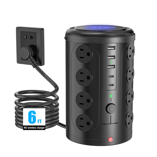 UWIWUTEI 16 Outlet Tower Surge Protector HD-Q6 125V