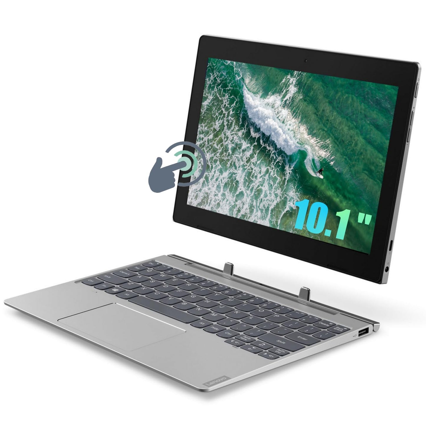 Lenovo 10.1" D330-10IGM 1280x800 Convertible Touchscreen 2-in-1 Laptop