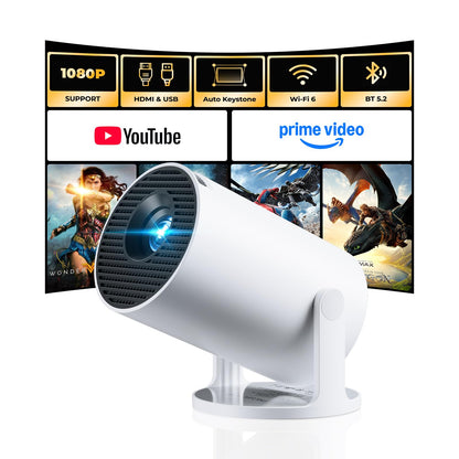ClokoWe Mini Projector 4.37'x 7.17' Model HY300 Pro+ 1280 x 720 500 Lumen LED Portable