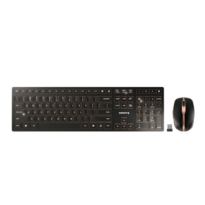 CHERRY Wireless Keyboard and Mouse Set JD-9100US-2 QWERTY Black/Bronze