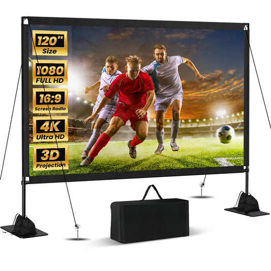 ZUVMITG 120" SKU-TYMB-120 Projection Screen - Matte Finish - 160° Viewing Angle - Composite Material