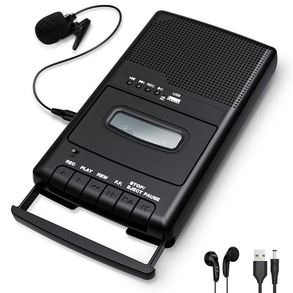 Mersoco T300-N Cassette Player Recorder & Converter USB Interface 90 Minutes Mono