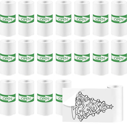 MIARALA 57 x 25 mm Thermal Sticker Paper 18 Count BPA-Free